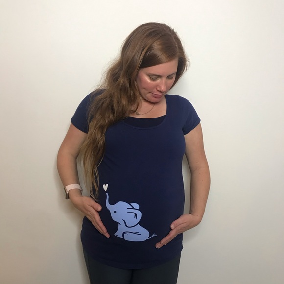 Elephant Maternity Shirt NWOT - Picture 5 of 8